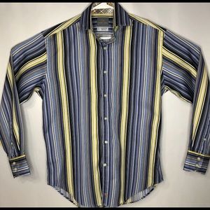 Thomas Dean Long Sleeve Men’s Small Dress Shirt